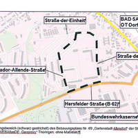 Geltungsbereich des Bauplans Nr. 69 Gartenstadt Allendorf